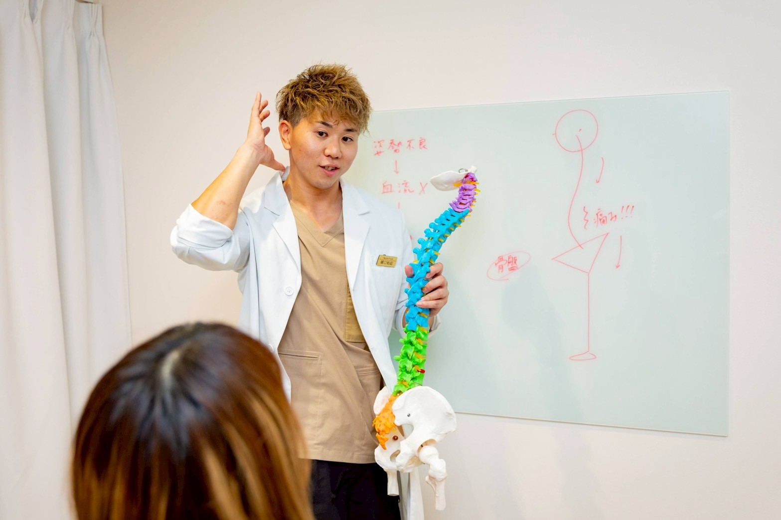 丁寧なカウンセリングの様子